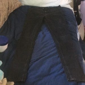 All black Hollister jeans size 3